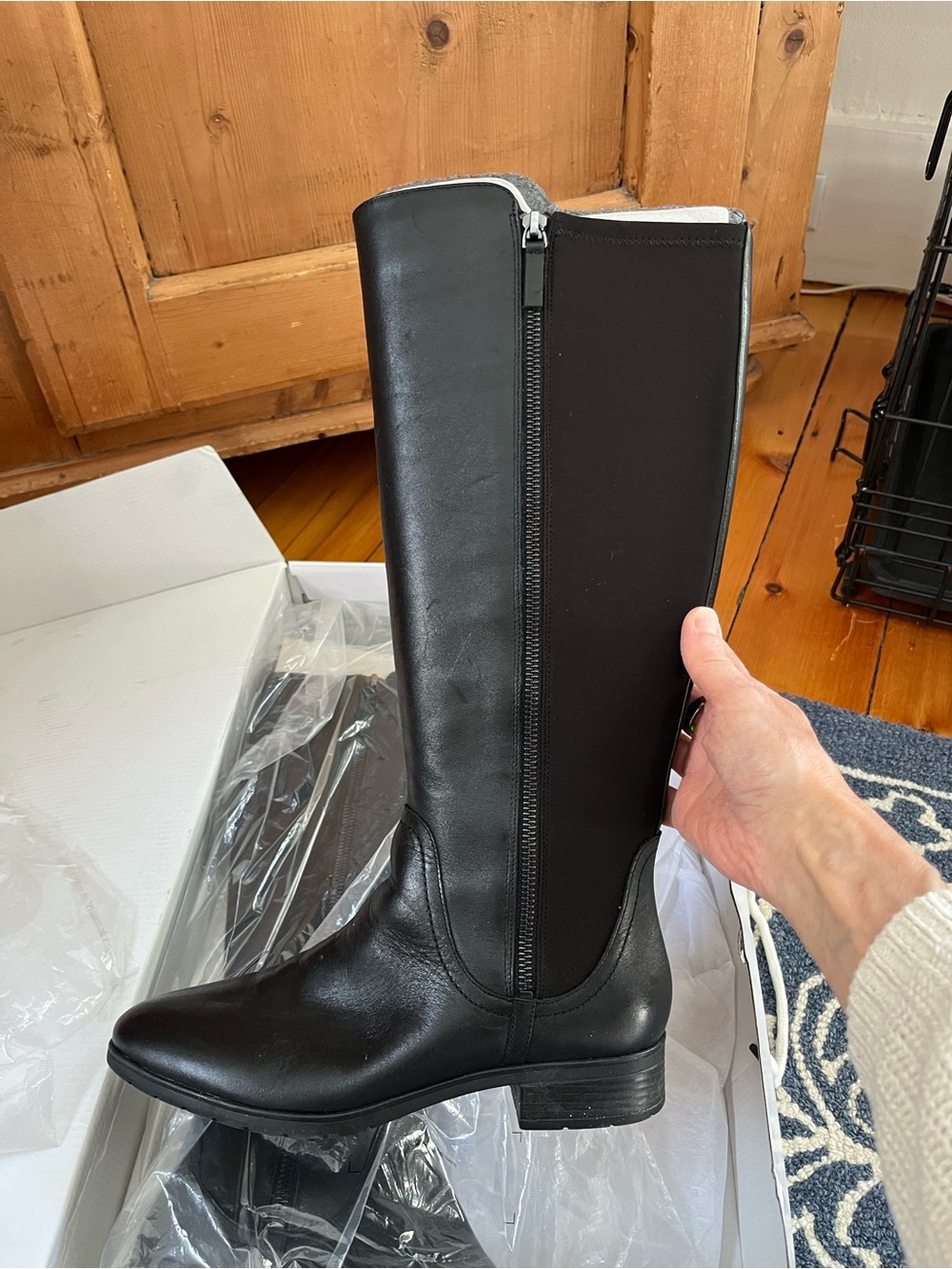 NWB Easy Spirit Leather Esnadette Boots